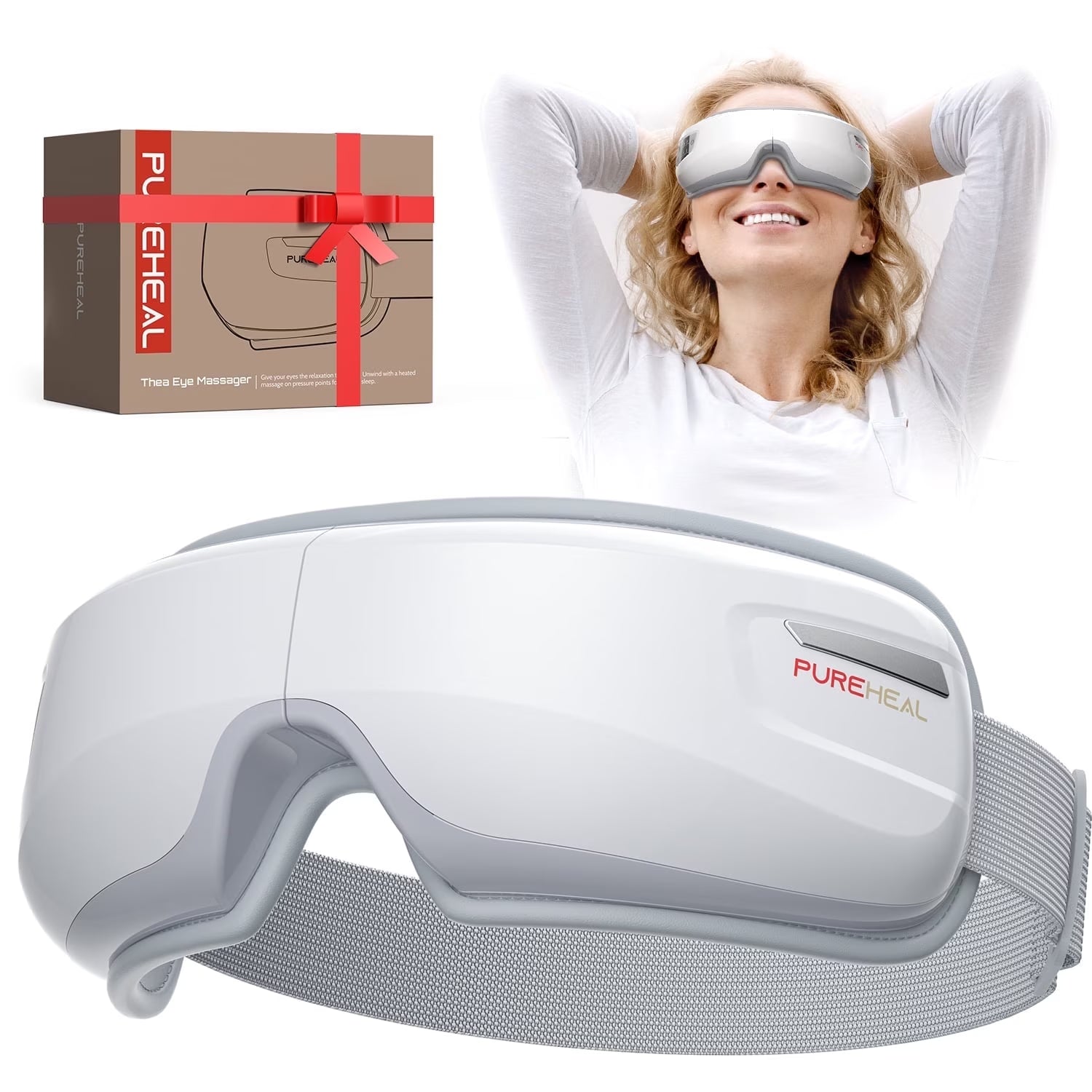 Heated Eye Massager with Air Compression, FSA HSA Eligible, Mothers Day Gifts Eye Mask for Relax, Reduce Strain
